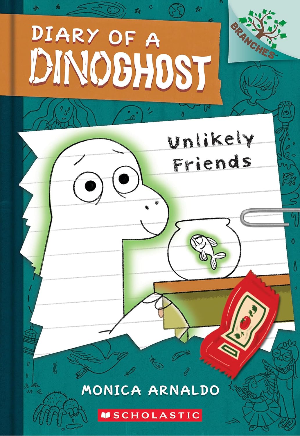Unlikely Friends: A Branches Book (Diary of a Dinoghost #1)