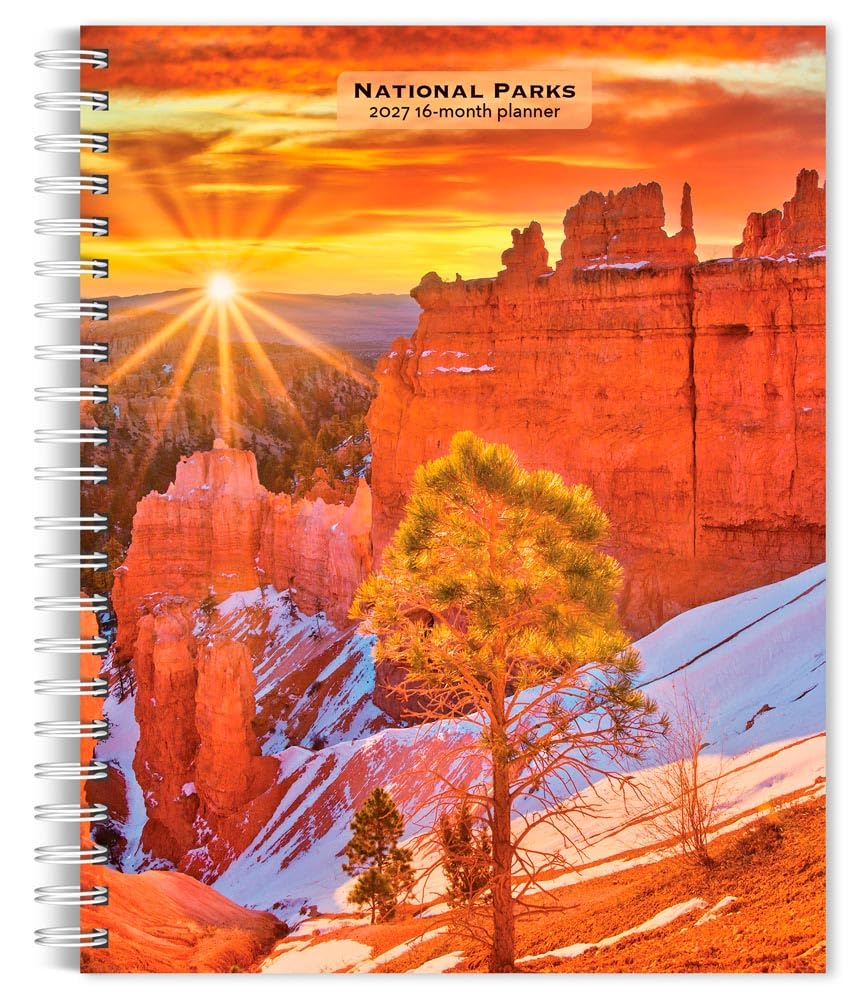 National Parks 2027 6 X 7.75 Inch Spiral-Bound Wire-O Weekly Engagement Planner Calendar New Full-Color Image Every Week