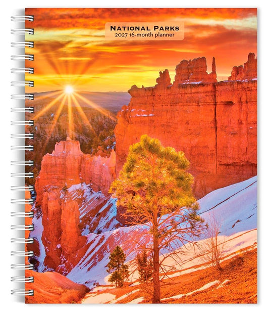 National Parks 2027 6 X 7.75 Inch Spiral-Bound Wire-O Weekly Engagement Planner Calendar New Full-Color Image Every Week