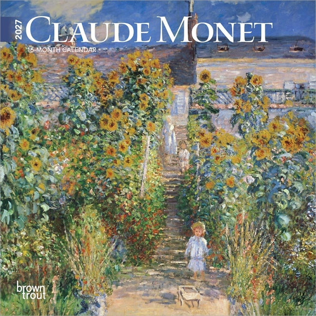 Claude Monet 2027 7 X 14 Inch (Hanging) Monthly Mini Wall Calendar