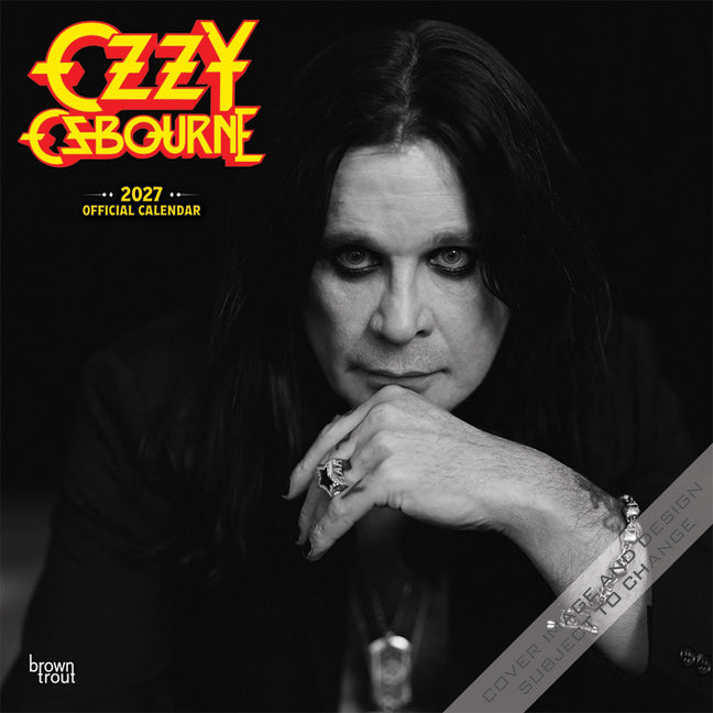 Ozzy Osbourne Official 2027 12 X 24 Inch (Hanging) Monthly Square Wall Calendar