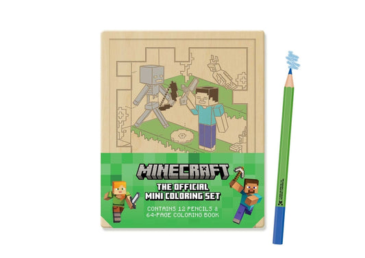 Minecraft: The Official Mini Coloring Set: Contains 64pp Coloring Book and 12 Premium Colored Pencils [With Colored Pencils]