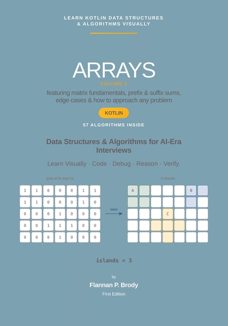 Arrays - Volume 3 - Kotlin Edition: Data Structures & Algorithms for AI-Era Interviews (Full Color)