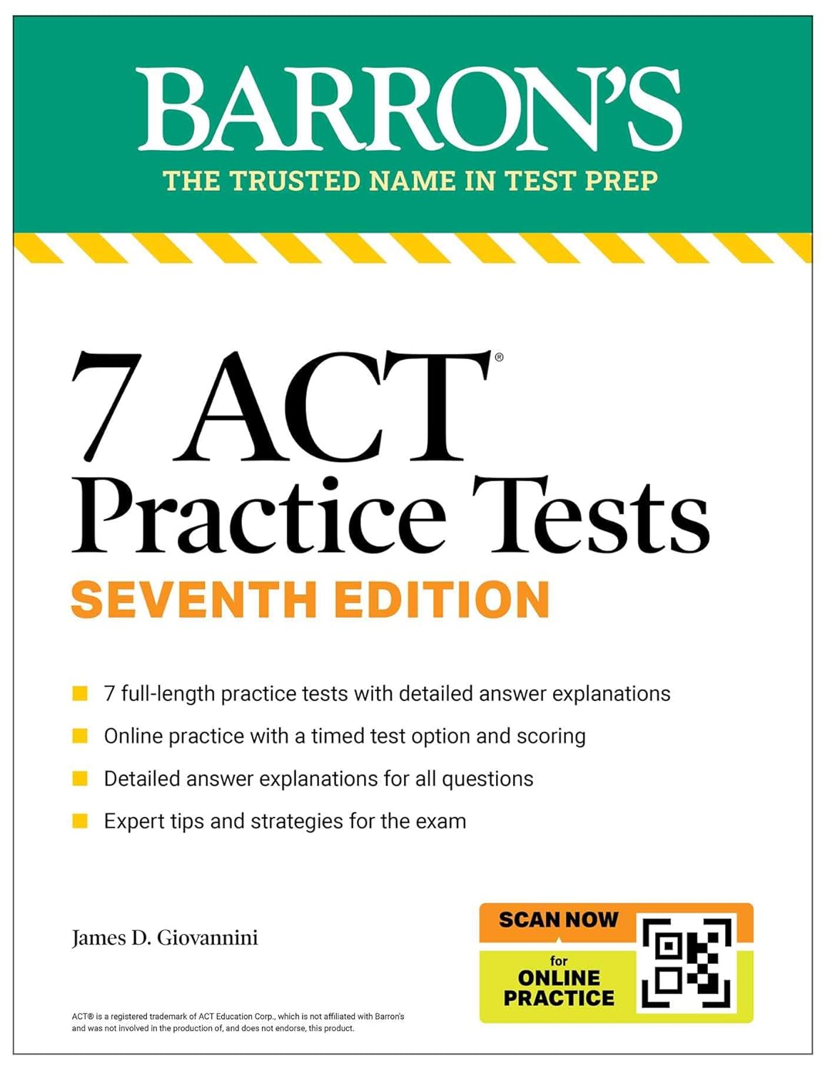 7 ACT Practice Tests, Seventh Edition + Online Practice