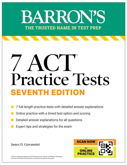 7 ACT Practice Tests, Seventh Edition + Online Practice