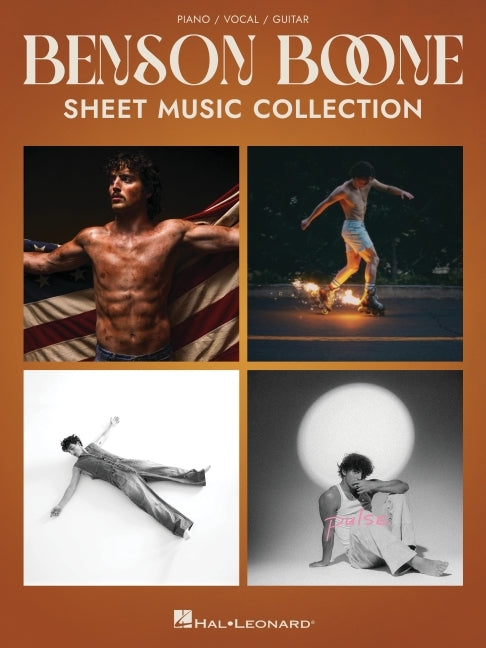 Benson Boone Pop Piano Vocal Guitar Songbook 12 Songs Sheet Music with Lyrics and Chord Symbols Pvg Artist Collection for Contemporary Pop Performance