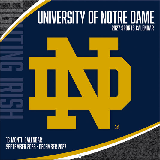 Notre Dame Fighting Irish 2027 Wall Calendar