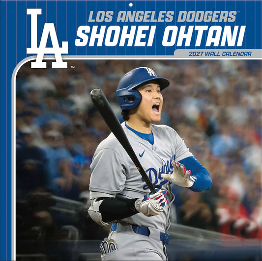 Los Angeles Dodgers Shohei Ohtani 2027 Wall Calendar