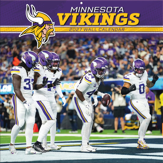 Minnesota Vikings 2027 Wall Calendar
