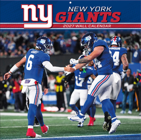 New York Giants 2027 Wall Calendar
