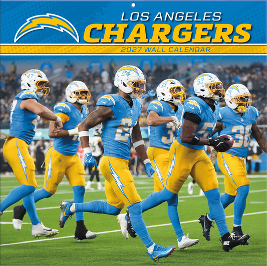 Los Angeles Chargers 2027 Wall Calendar