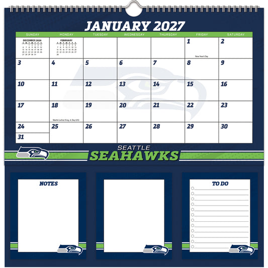 Seattle Seahawks 2027 Memomate Spiral Calendar