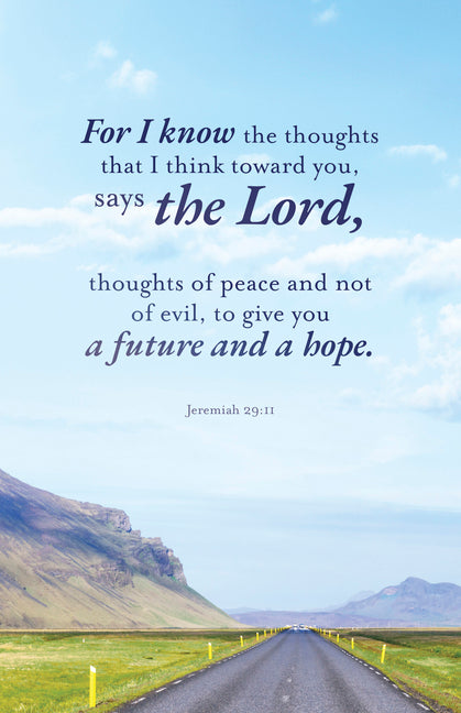 Graduation Bulletin: A Future (Package of 100): Jeremiah 29:11 (Nkjv)