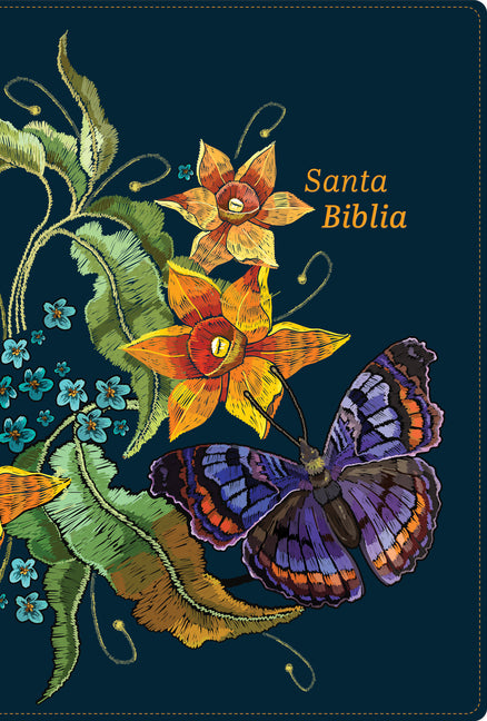 Rvr 1960 Biblia Letra Grande, Tamano Manual, Edicion Especial, Azul Nocturno, Simil Piel