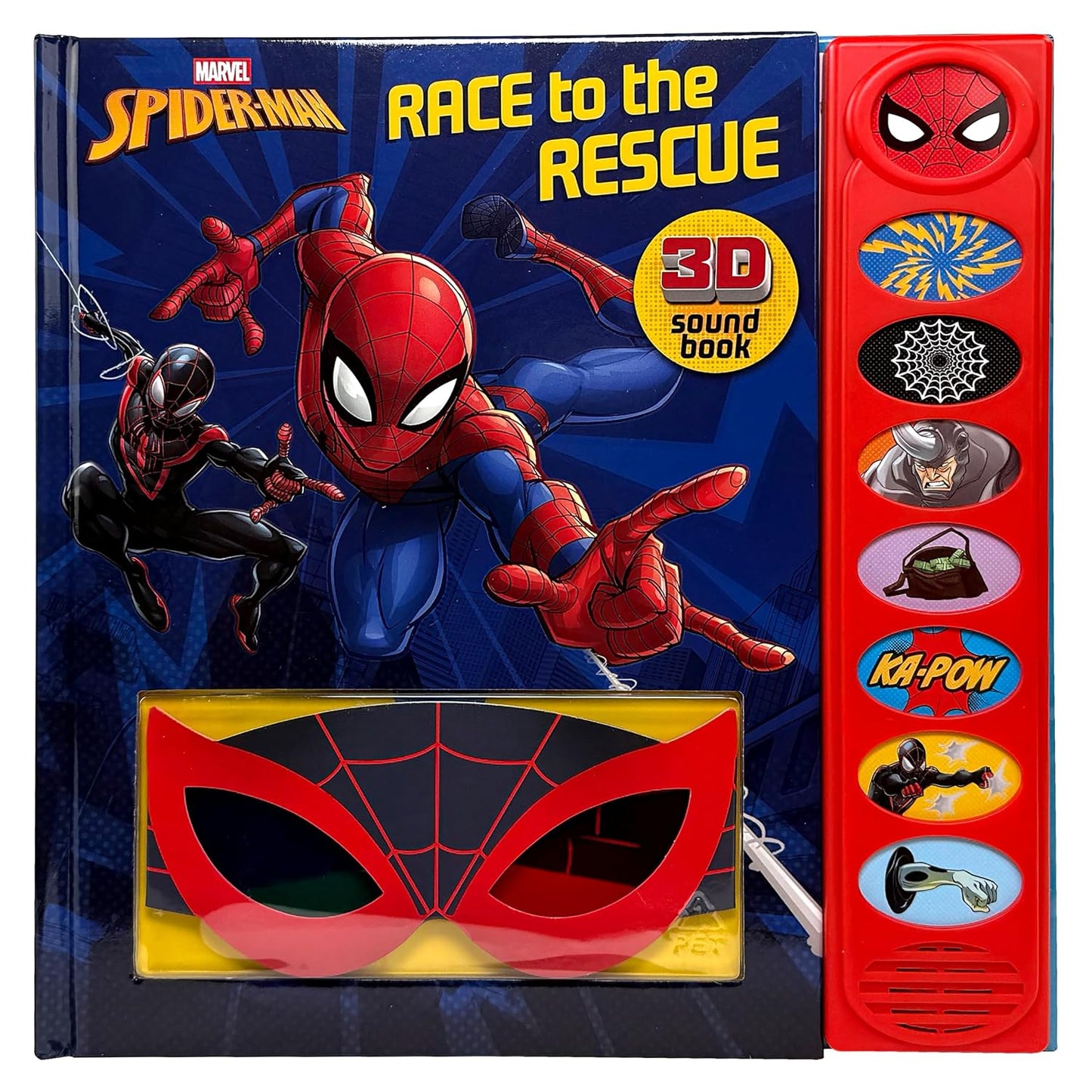 Marvel Spider-Man: Race to the Rescue 3D Sound Book [With Battery]