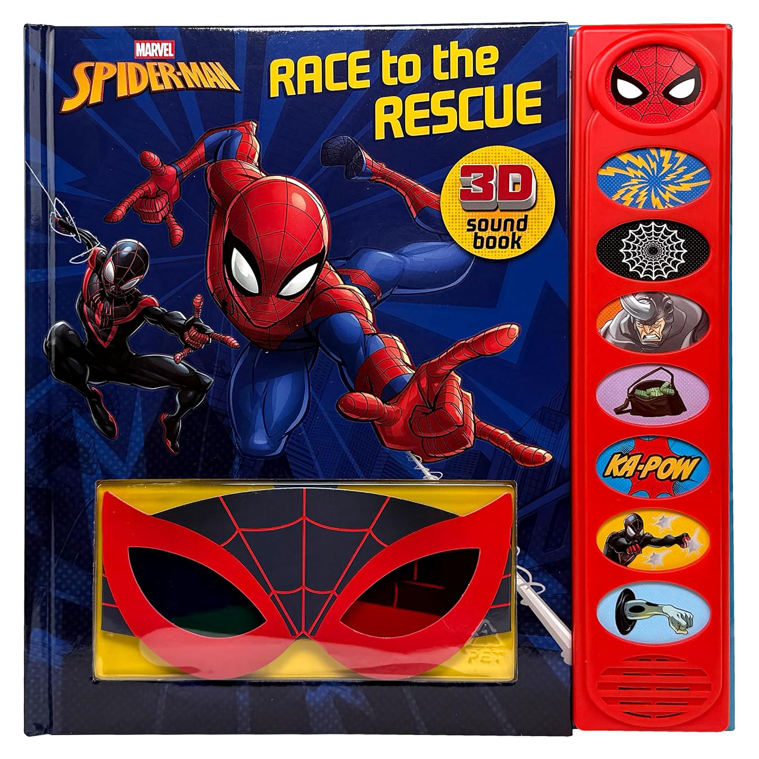 Marvel Spider-Man: Race to the Rescue 3D Sound Book [With Battery]