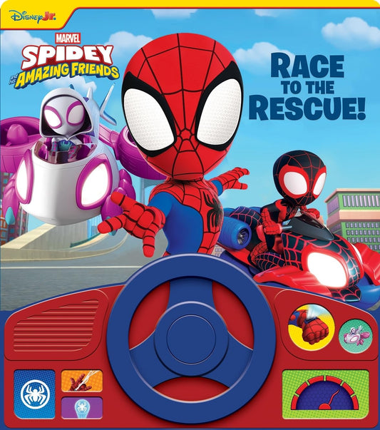 Disney Junior Marvel Spidey and His Amazing Friends: Race to the Rescue! Sound Book [With Battery]