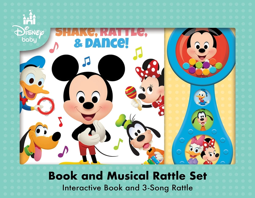 Disney Baby: Shake, Rattle, & Dance! Book and 3-Song Musical Rattle Set [With Battery]