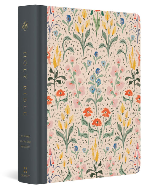 ESV Single Column Journaling Bible, Artist Series, Red Letter (Cloth Over Board, Lulie Wallace, in Bloom)
