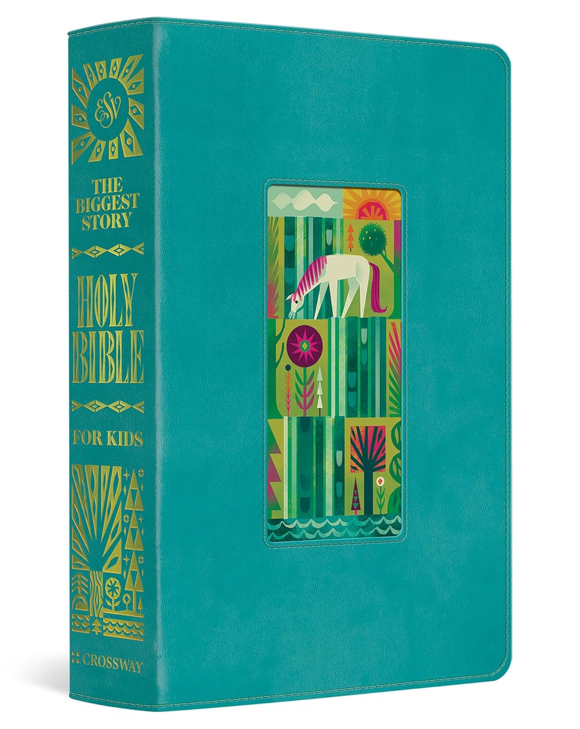 ESV the Biggest Story Holy Bible for Kids (Trutone, Teal, Waterfall Design)