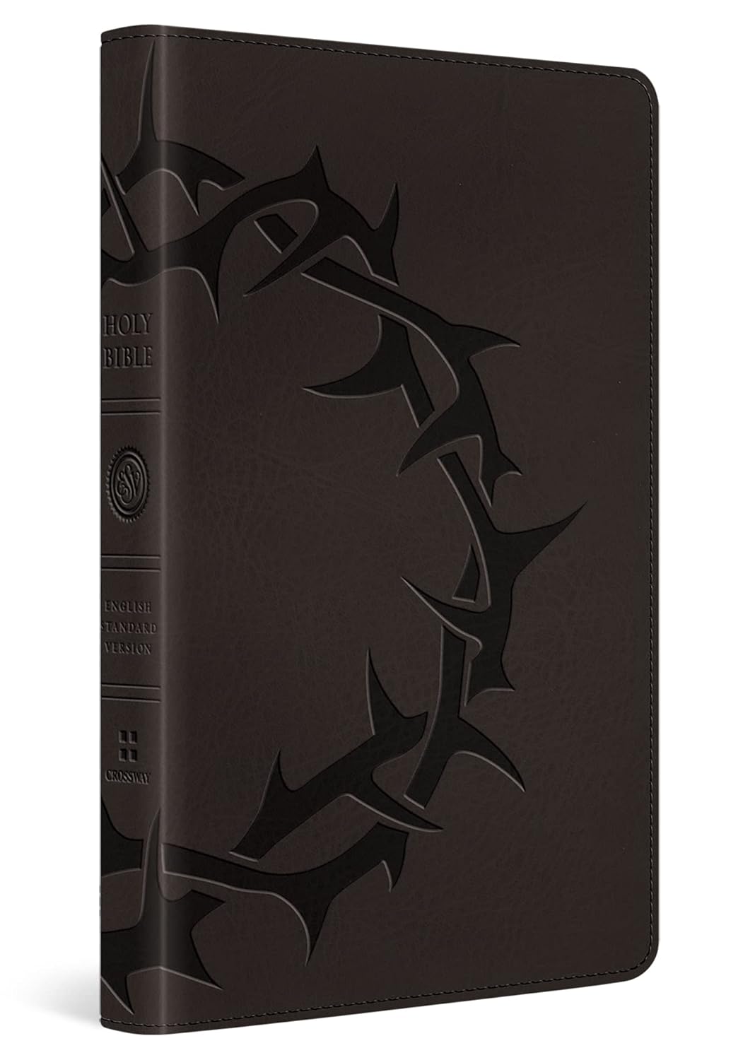 ESV Thinline Bible, Red Letter (Trutone, Charcoal, Crown Design)