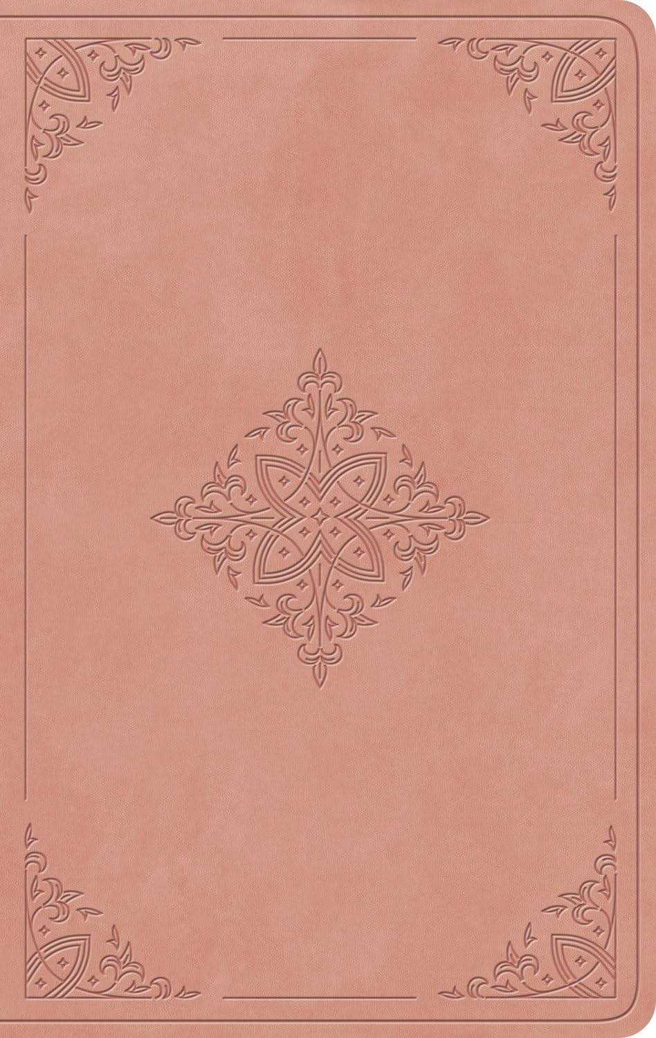 ESV Giant Print Value Personal Size Bible (Trutone, Blush Rose, Fleur-De-Lis Design)
