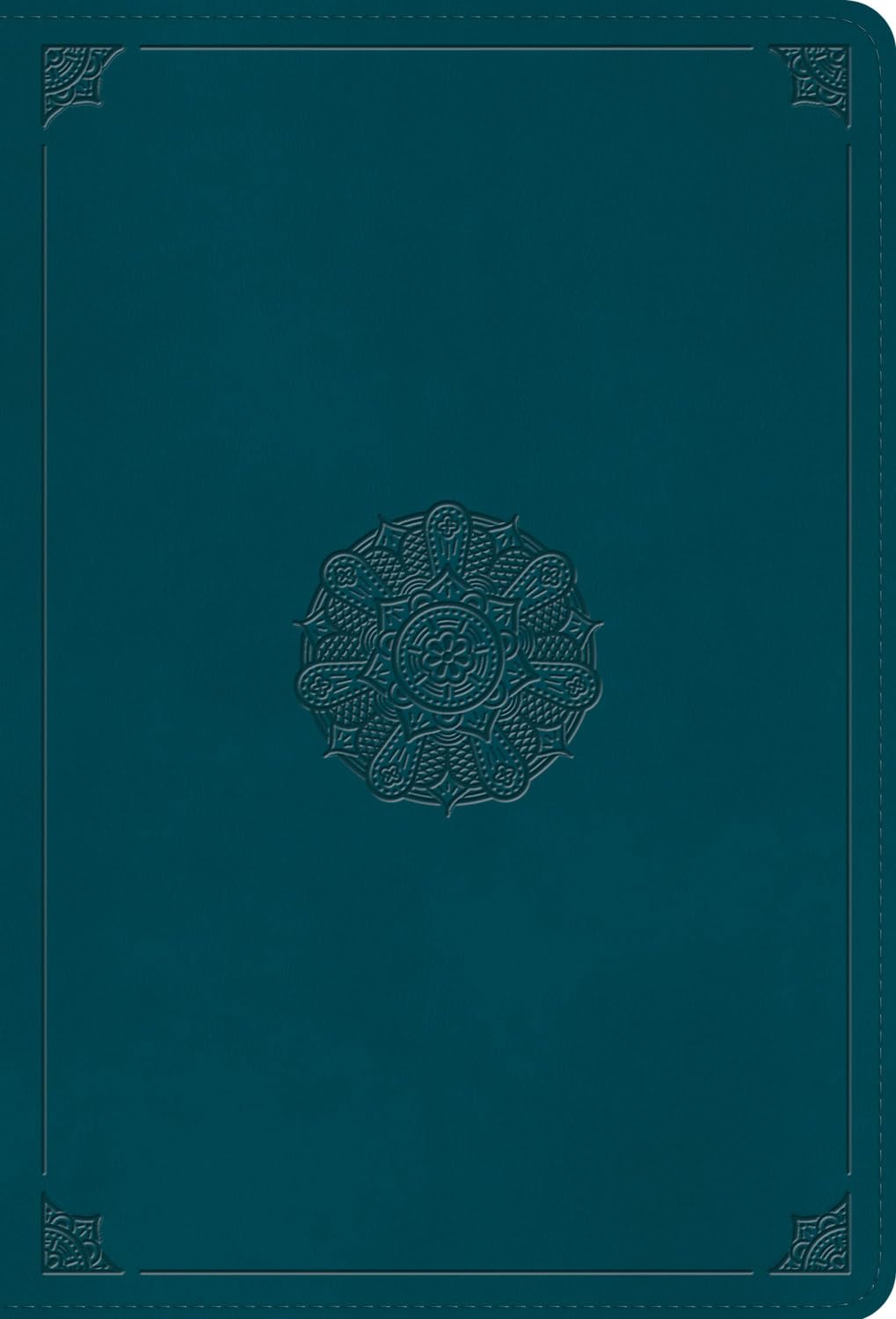 ESV Giant Print Thinline Bible, Red Letter (Trutone, Deep Teal, Emblem Design)