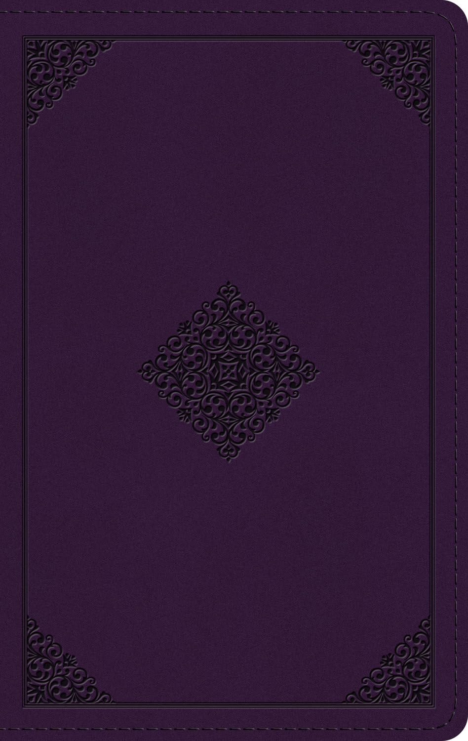 ESV Giant Print Personal Size Bible, Red Letter (Trutone, Lavender, Ornament Design)
