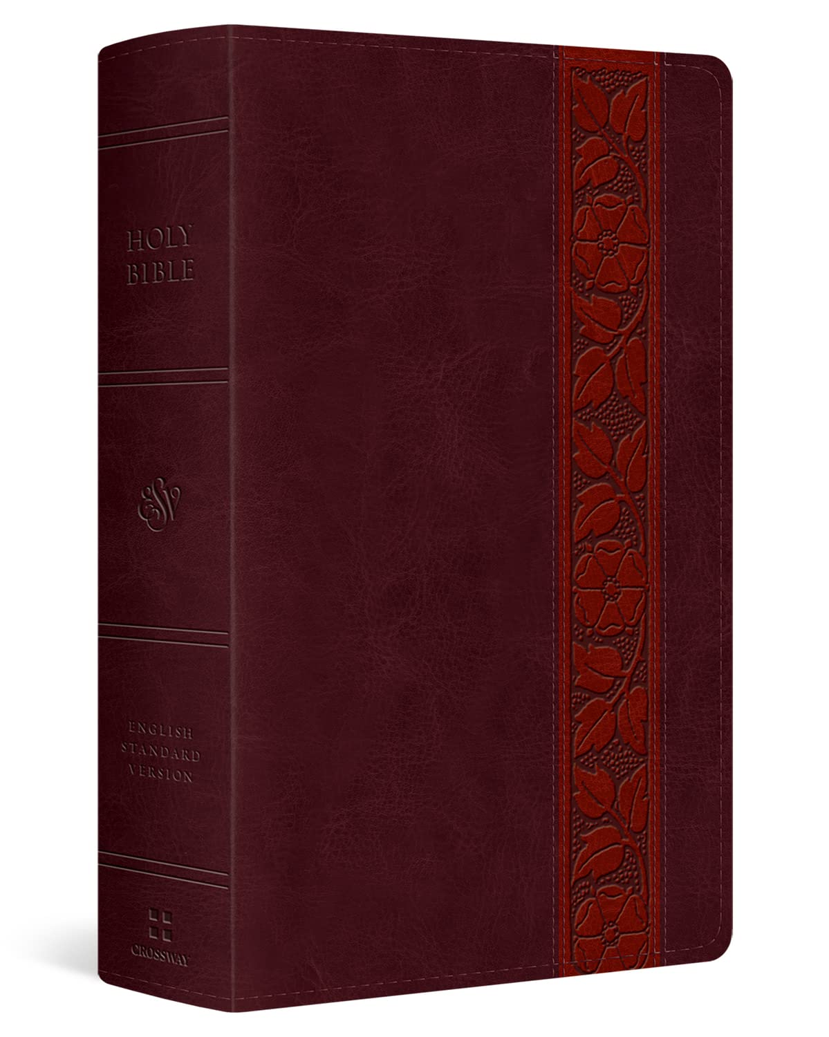 ESV Giant Print Personal Size Bible, Red Letter (Trutone, Mahogany, Trellis Design)