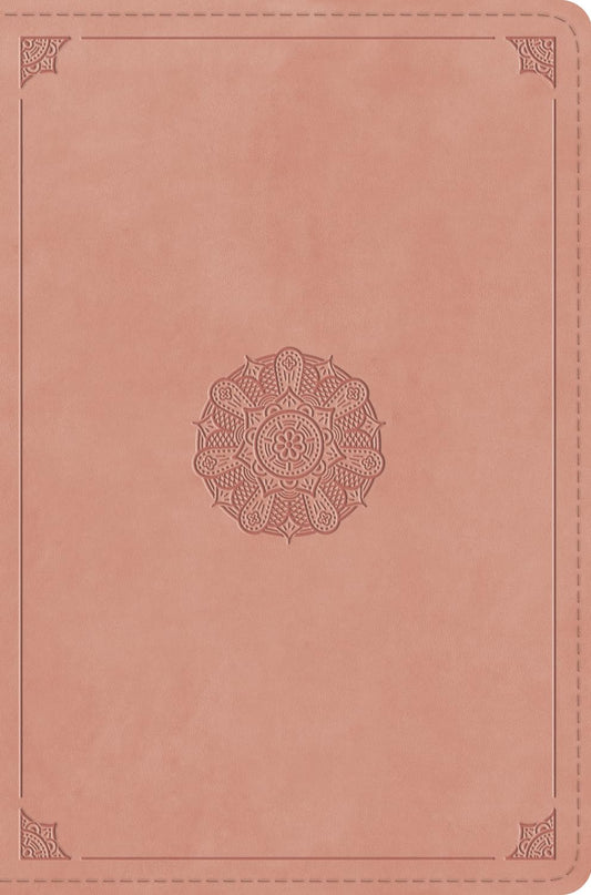 ESV Compact Bible, Red Letter (Trutone, Blush Rose, Emblem Design)