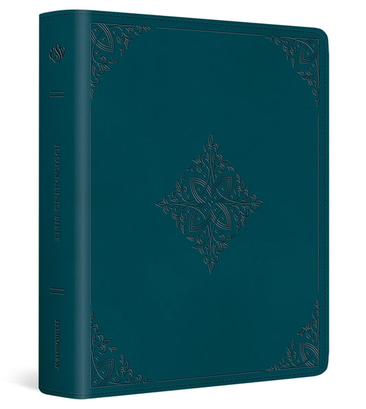 ESV Journaling Bible (Trutone, Deep Teal, Fleur-De-Lis Design)