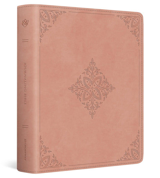 ESV Journaling Bible, Red Letter (Trutone, Blush Rose, Fleur-De-Lis Design)