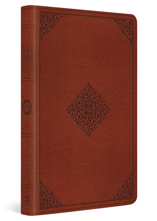 ESV Large Print Value Thinline Bible (Trutone, Tan, Ornament Design)