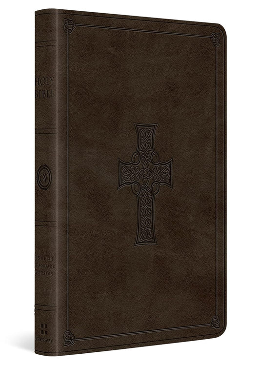 ESV Large Print Value Thinline Bible (Trutone, Olive, Celtic Cross Design)
