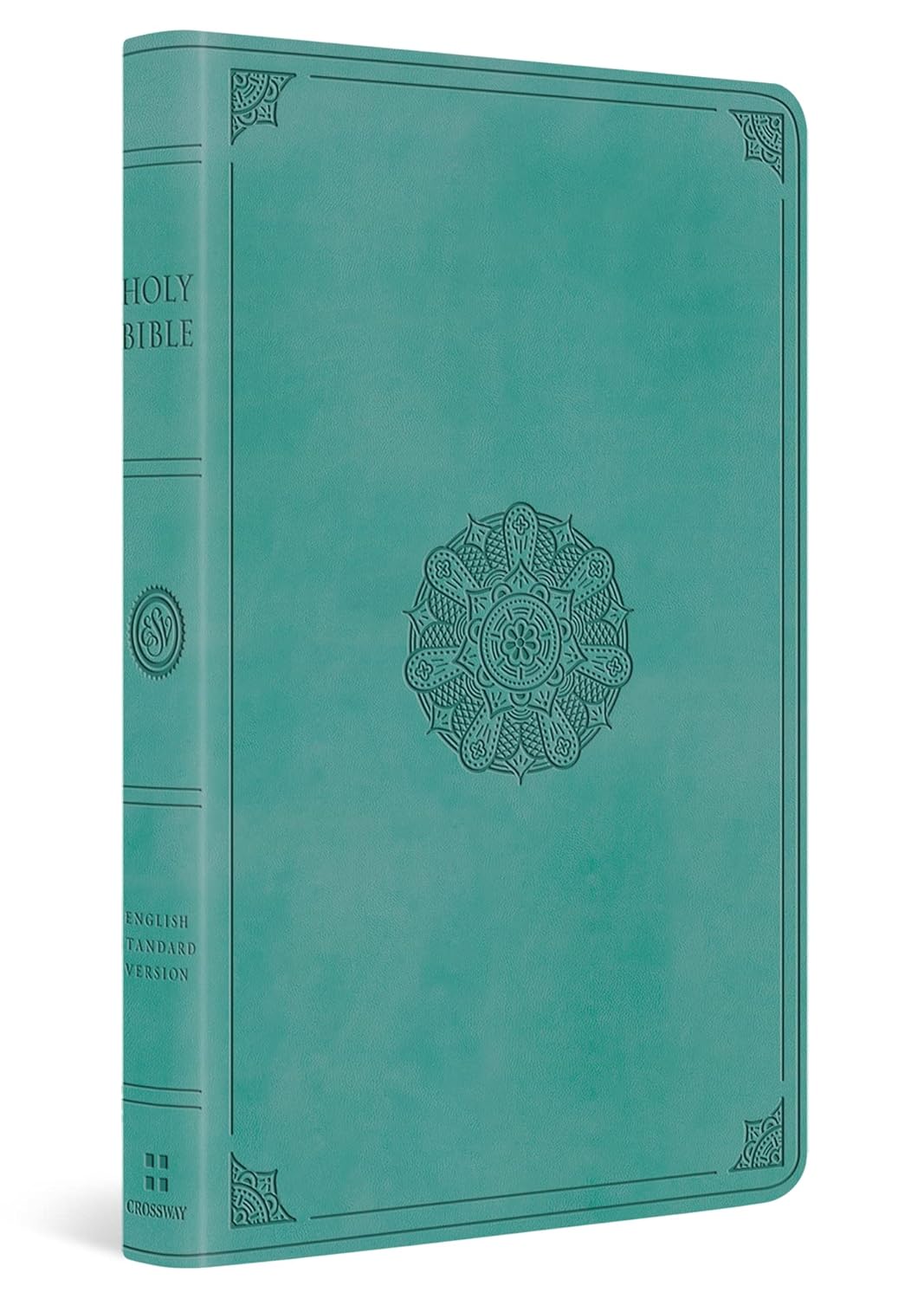 ESV Large Print Value Thinline Bible (Trutone, Turquoise, Emblem Design)