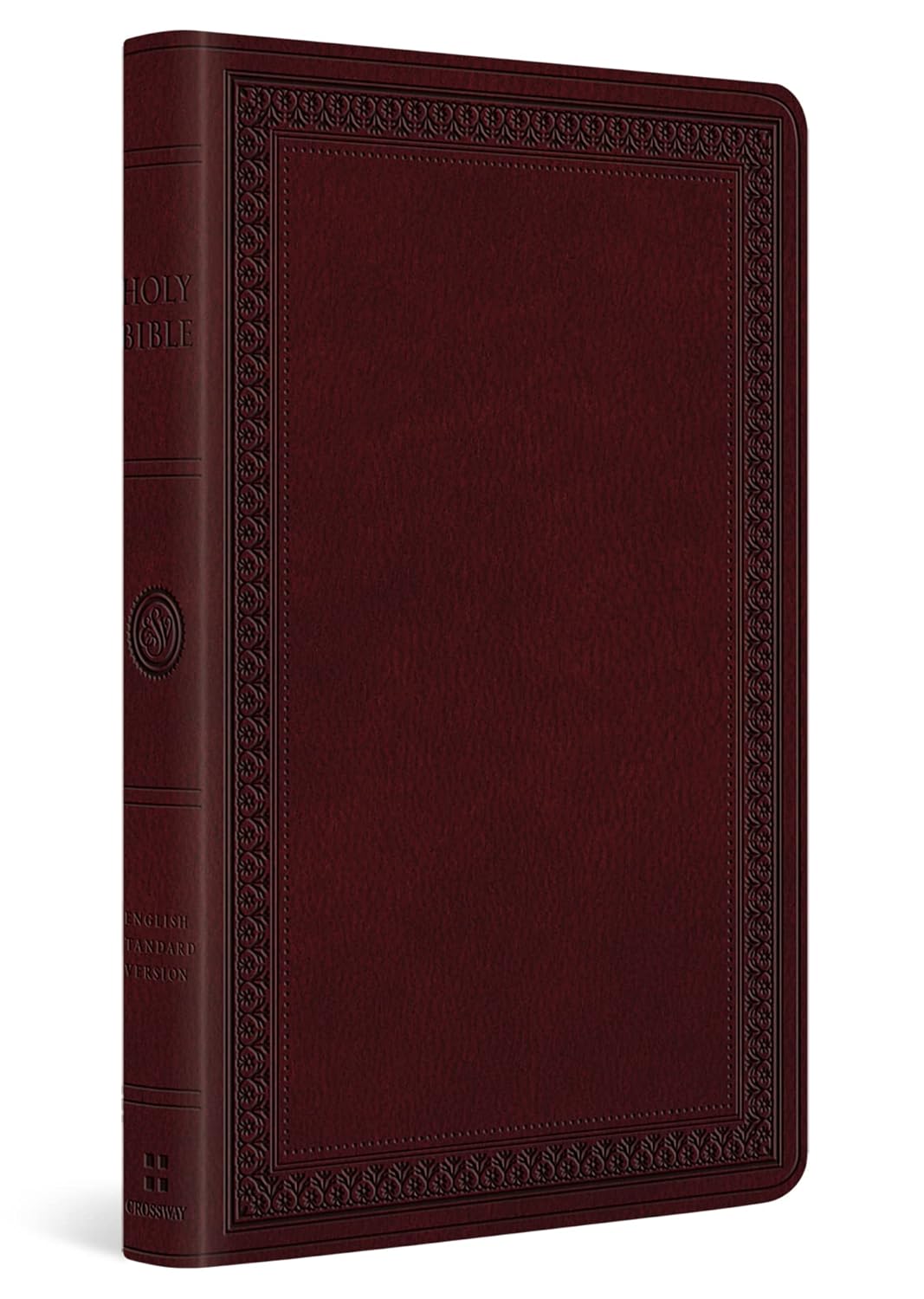 ESV Large Print Value Thinline Bible (Trutone, Mahogany, Border Design)