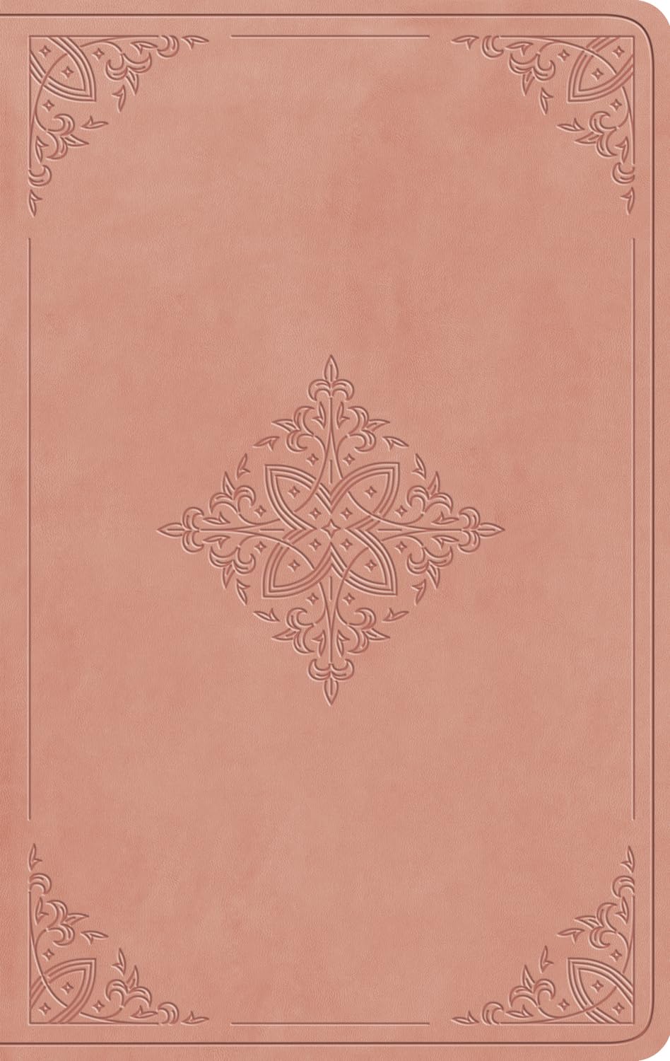 ESV Large Print Value Thinline Bible (Trutone, Blush Rose, Fleur-De-Lis Design)