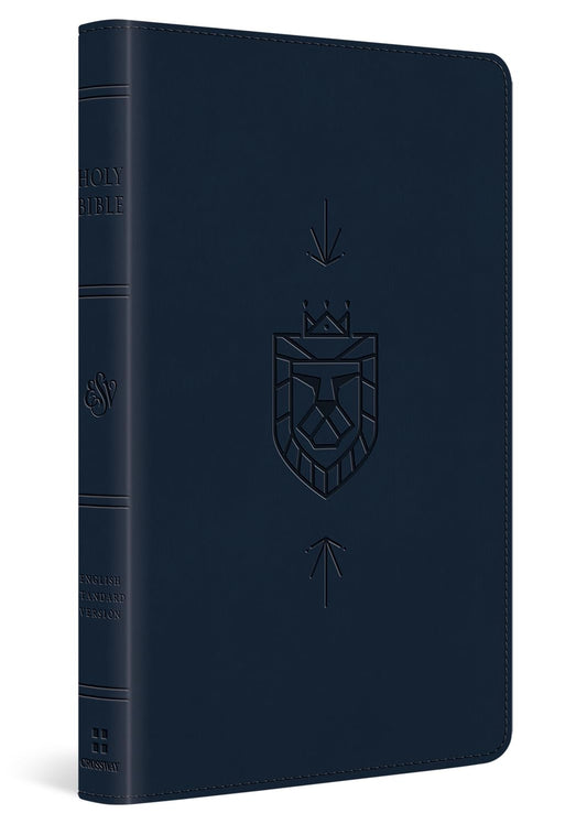 ESV Kid's Bible, Thinline, Red Letter (Trutone, Dark Blue, Lion of Judah Design)