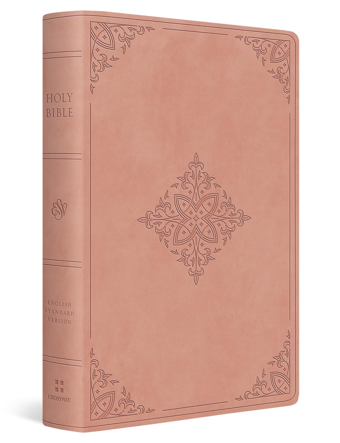 ESV Giant Print Value Thinline Bible (Trutone, Blush Rose, Fleur-De-Lis Design)