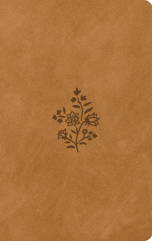 ESV Large Print Value Thinline Bible (Trutone, Nubuck Caramel, Wildflower Design)