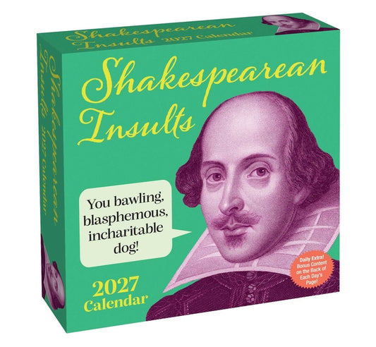 Shakespearean Insults 2027 Day-To-Day Calendar