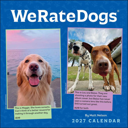 Weratedogs 2027 Wall Calendar