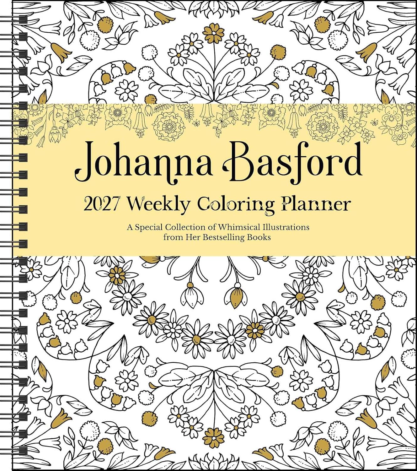 Johanna Basford 2027 Weekly Coloring Calendar