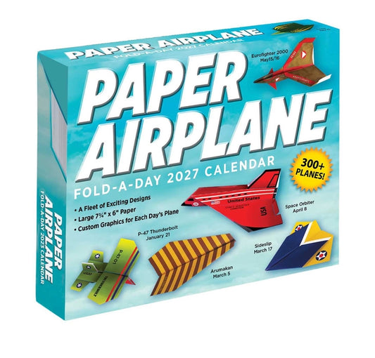 Paper Airplane 2027 Fold-A-Day Calendar