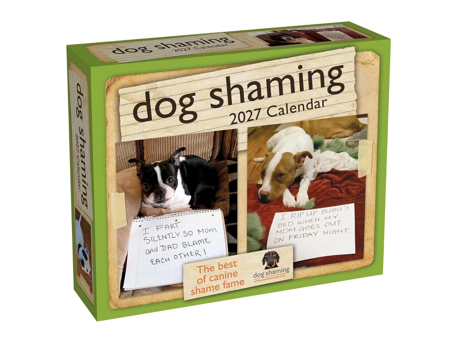 Dog Shaming 2027 Day-To-Day Calendar