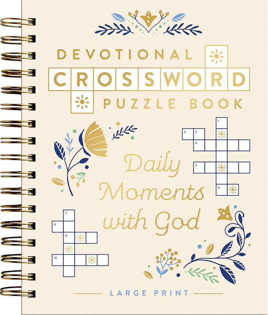 Daily Moments with God: Devotional Crossword Puzzle Book (36 Daily Devotions with Inspiring Activities to Enjoy God's Presence) - The Perfect Gift for