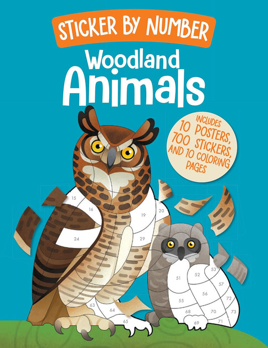 Sticker by Number: Woodland Animals