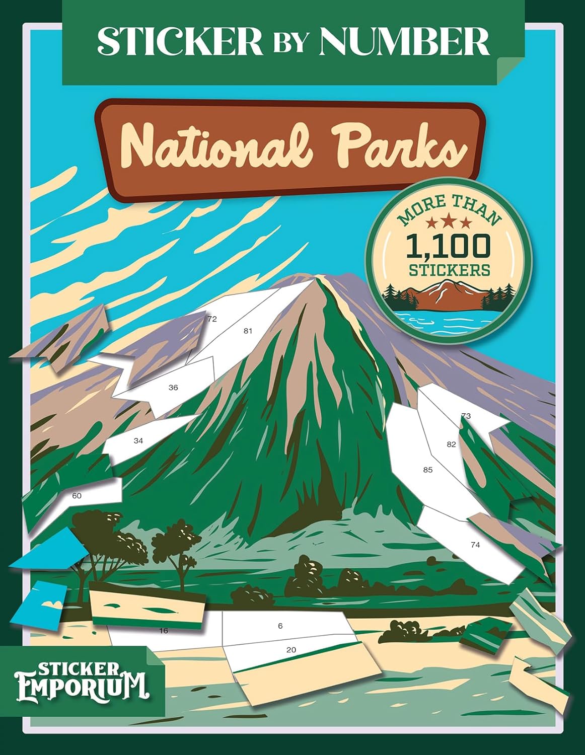 Sticker by Number National Parks: Sticker Emporium