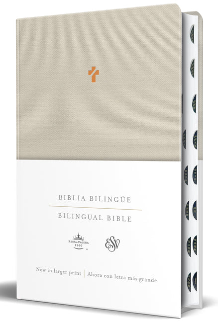 Biblia Bilingue Reina Valera 1960/ESV Letra Grande Tapa Dura Tela Con Indice / Bilingual Bible Esv/Rvr 1960 Large Print Cloth Hardcover with Index