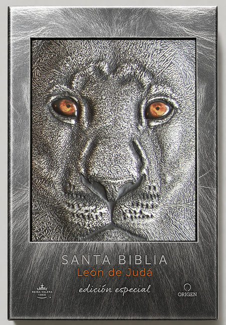 Biblia Rvr 1960 Letra Grande, Tamano Manual, Lea3n de Juda, Edicia3n Especial Plata Con A-Ndice Y Canto Negro / Bible Rvr 1960 Large Print 3D Cover Li